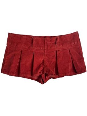 Free People Corduroy Skirt Pleated Mini Micro Skirt